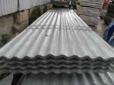 100NO 12FT X 32" APPROX GALVANISED CORRUGATED ROOFING/FENCING SHEETS