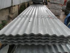 100NO 12FT X 32" APPROX GALVANISED CORRUGATED ROOFING/FENCING SHEETS