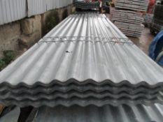 100NO 12FT X 32" APPROX GALVANISED CORRUGATED ROOFING/FENCING SHEETS
