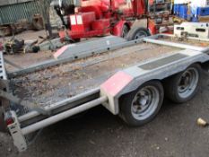 Brian James twin axled tilt bed mini digger trailer