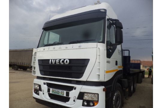 2012-11-23 FFZ620FS Iveco Stralis 480 6 x 4 Mechanical Horse With Long Range Tank (Vin No: - Image 1 of 5