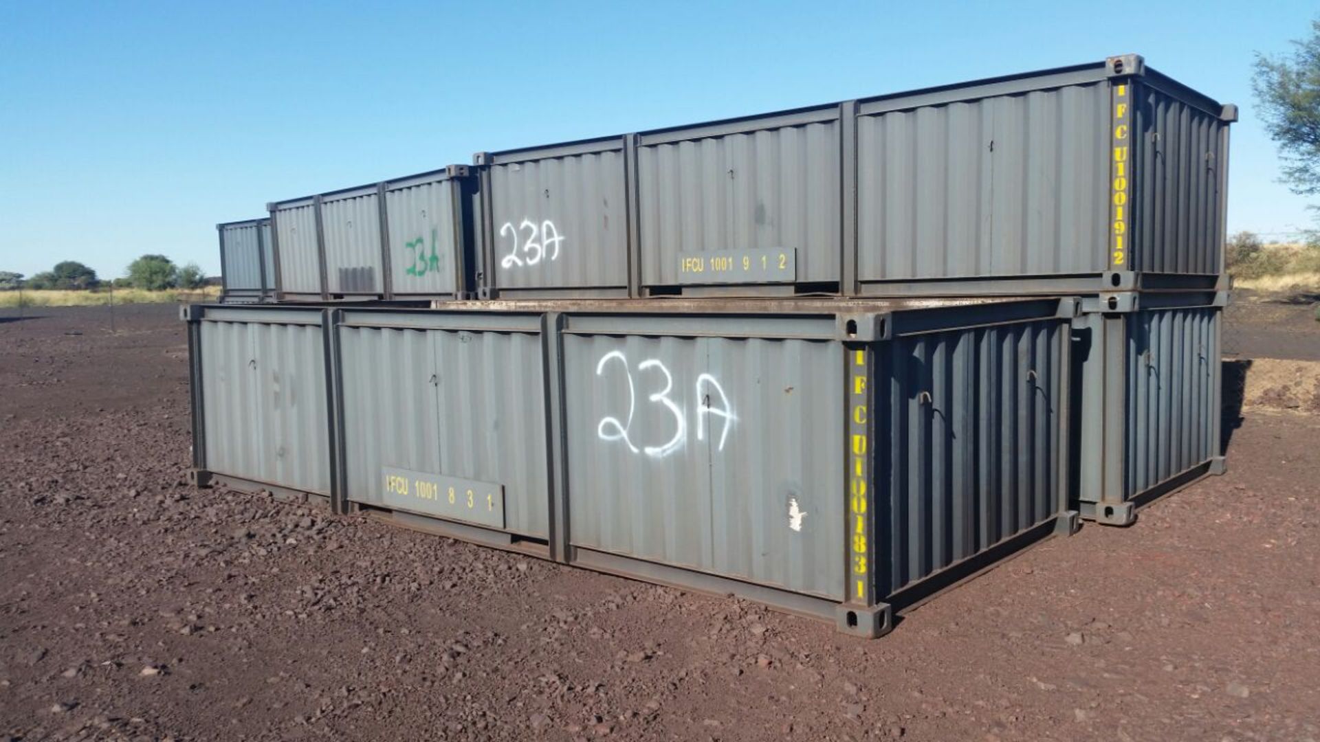11X 6MX1.4M PARAMOUNT HALF CONTAINERS (TO BE SOLD AS ONE LOT) (BUYER TO TAKE ALL) - BID AMOUNT IS