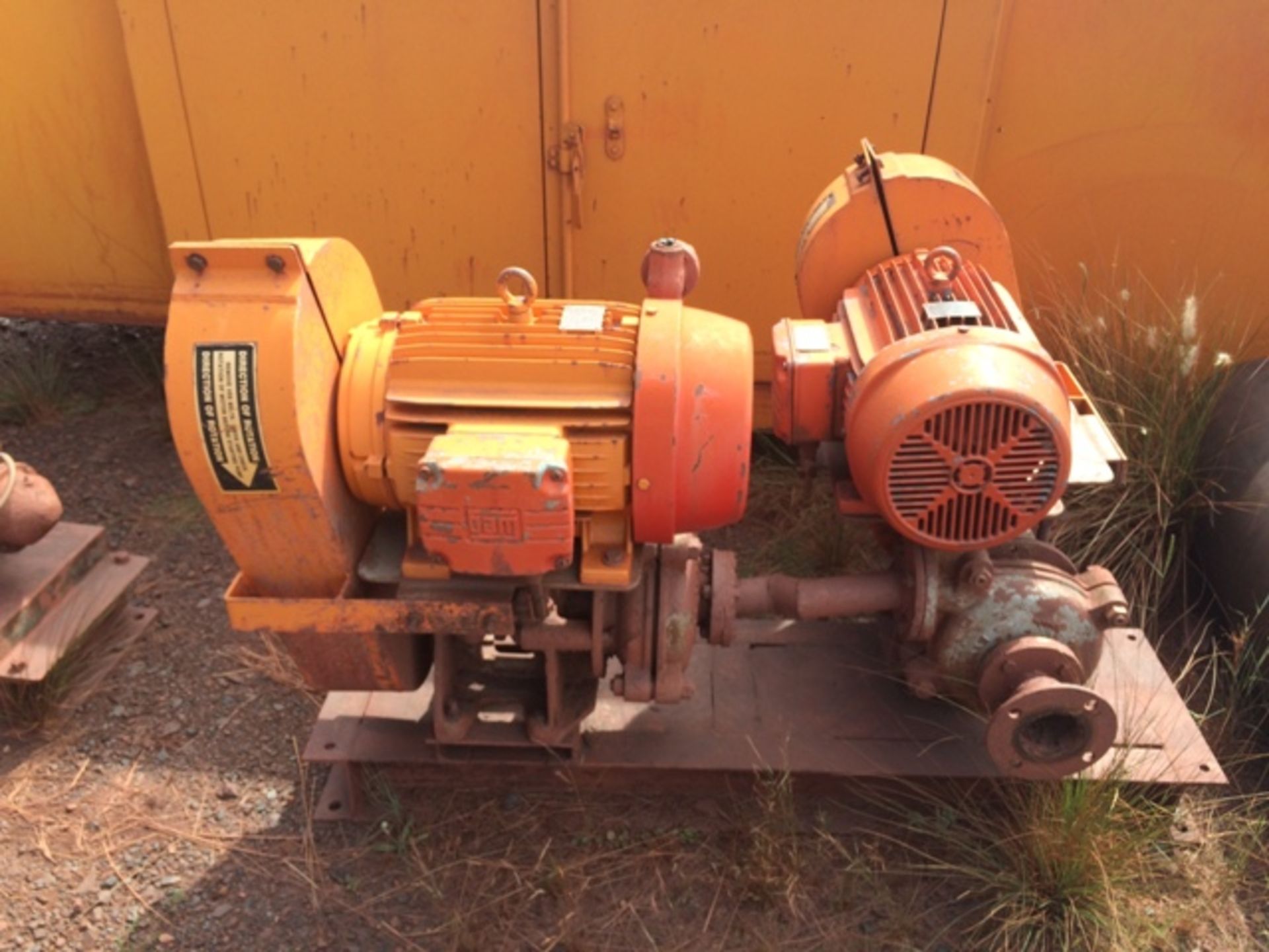 2 X ELECTRIC MOTORS WITH PUMPS (BEESHOEK MINE, NC)TO BE SOLD PER PIECE, ONE BUYER TAKES ALL