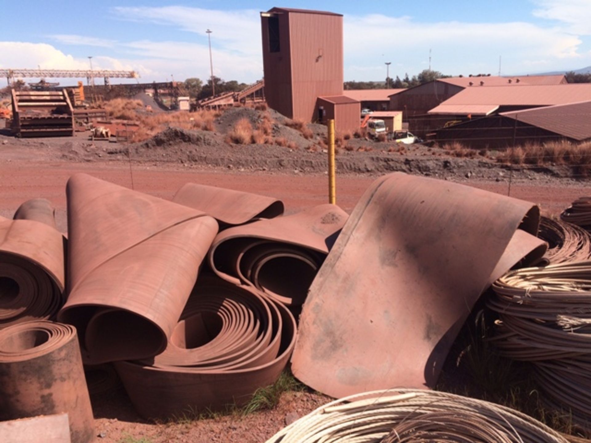 LOT ASSORTED CONVEYOR BELTS (APPROX. 210 ROLLS)  (BEESHOEK MINE, NC) - Image 7 of 7