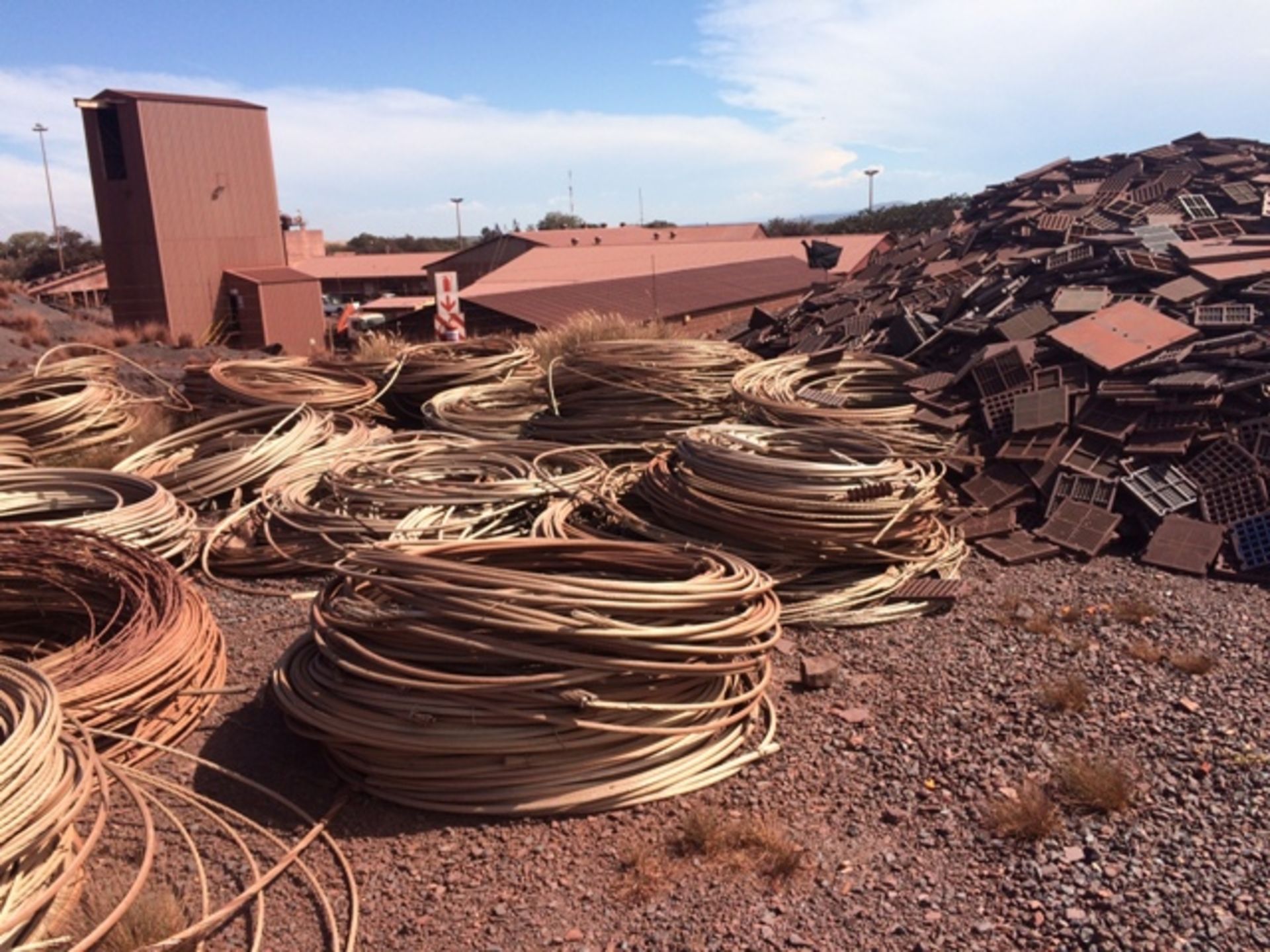 LOT ASSORTED ALUMINIUM & STEEL CABLE (BEESHOEK MINE, NC) - Image 3 of 6