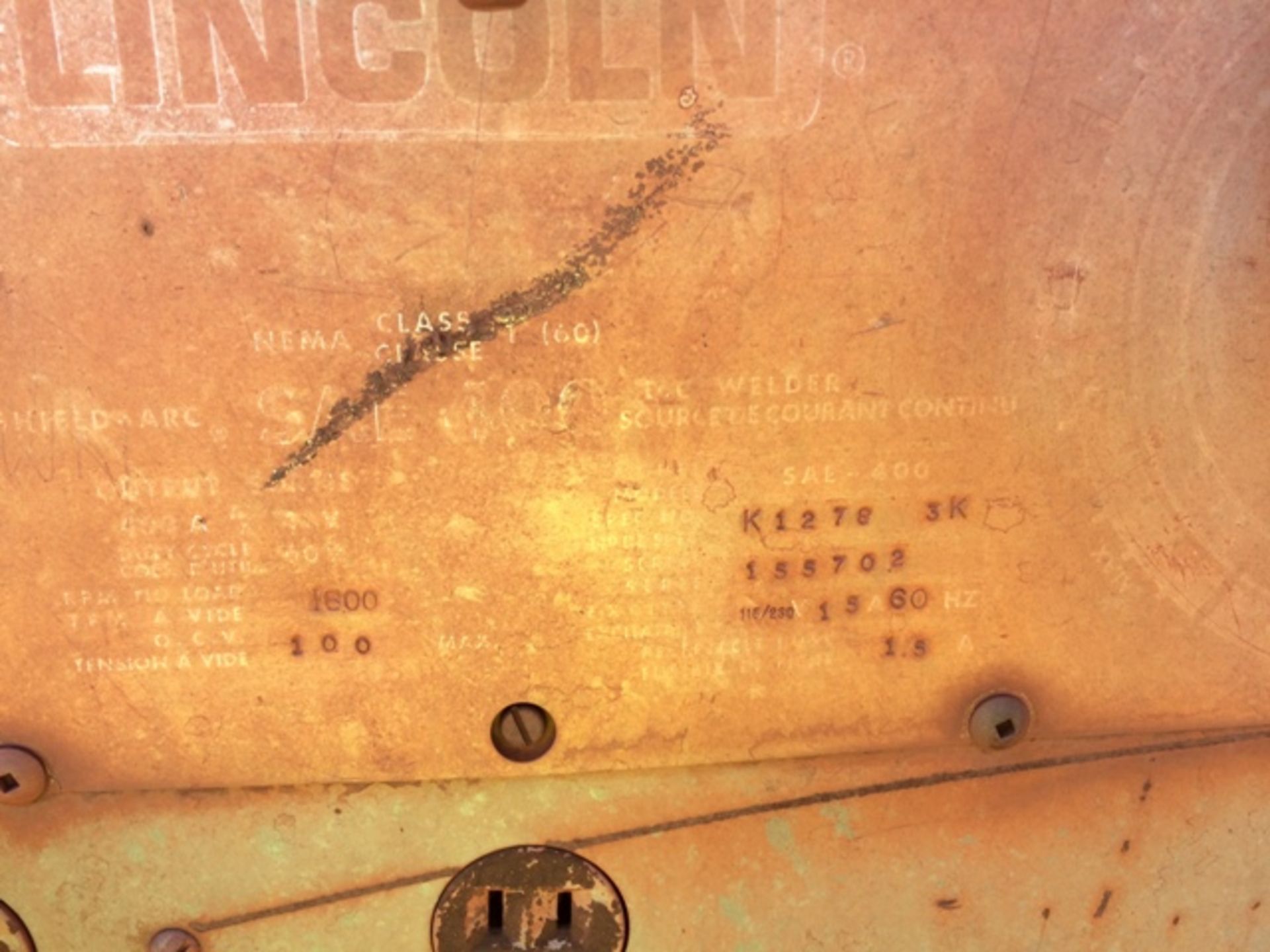 LINCOLN MOBILE WELDING MACHINE 20-TP-70-WM04 (BEESHOEK MINE, NC) - Image 4 of 7