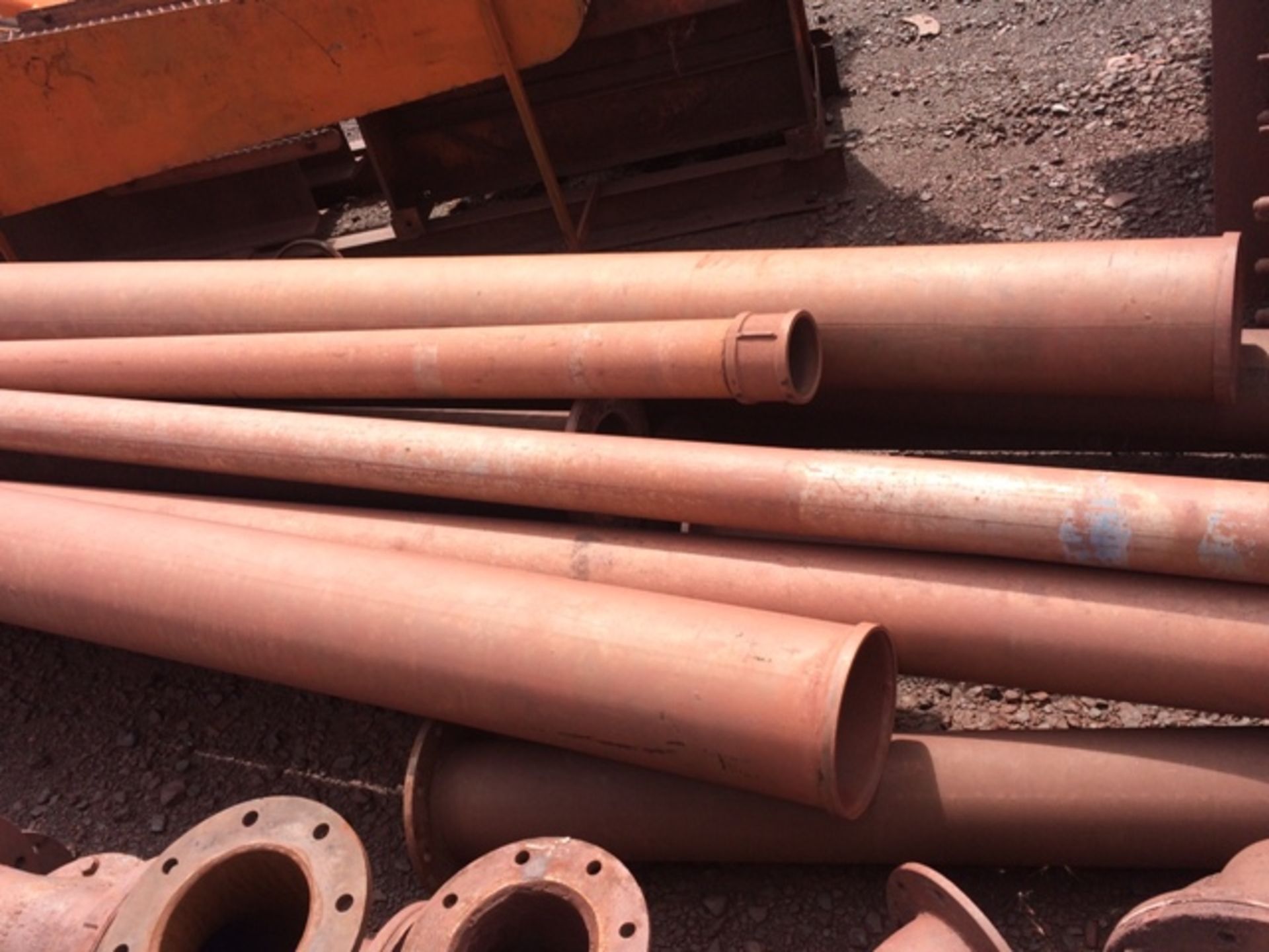 LOT ASSORTED FLANGED PIPES (QTY 112) (BEESHOEK MINE,NC) - Image 7 of 7