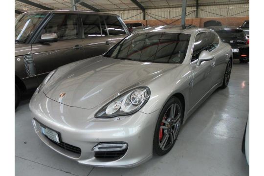 2012 Porsche Panamera Turbo PDK 4.8 V8 Auto (Vin No: WP0ZZZ97ZBL080542 )(VPS Protection, Black - Image 1 of 6