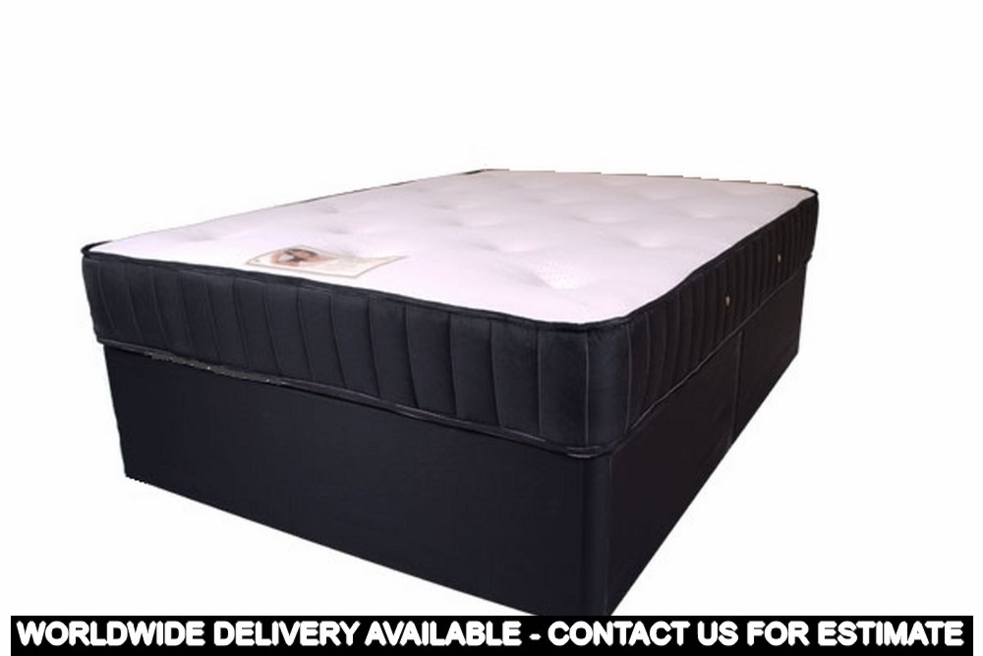 4ft6 Visco Royal Divan Set with four storage drawers (ez7a+ezb3aX2)