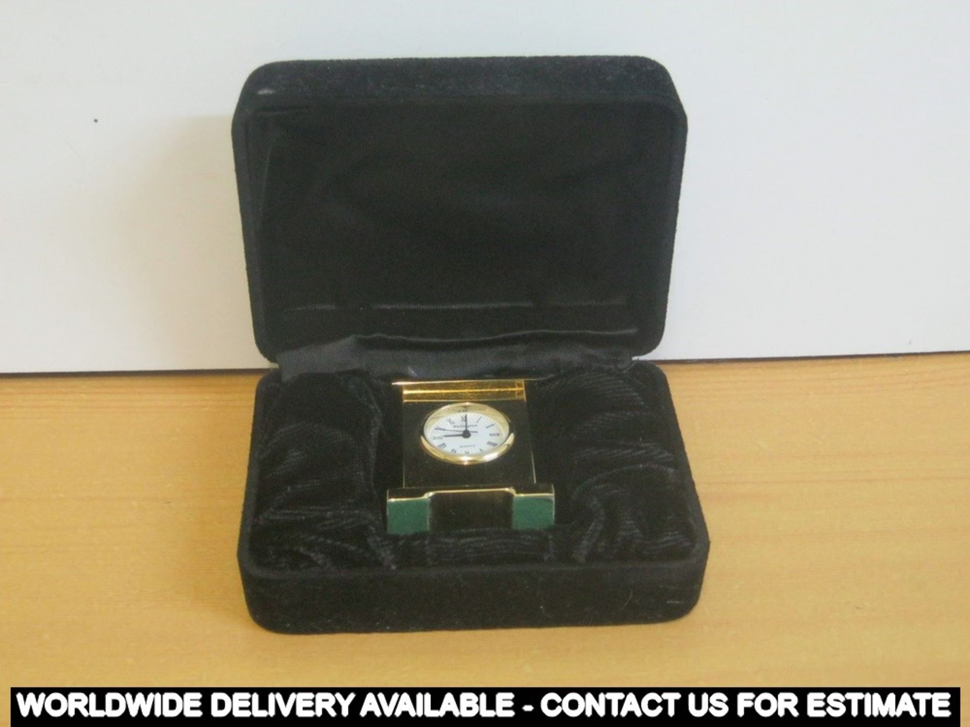 Wellington miniature clock in box - Image 2 of 2