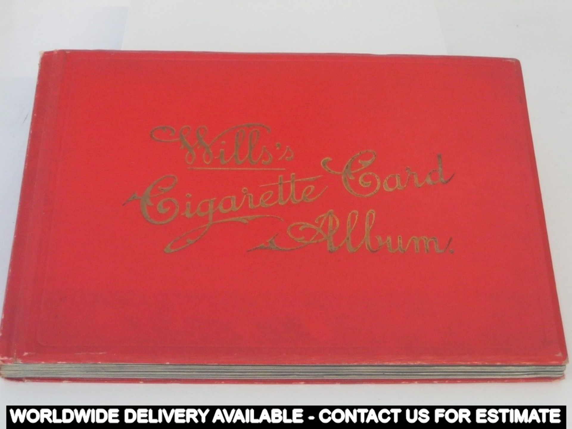 Wills's cigarette card album - containing 200 cards - including aeroplanes and cars and trains