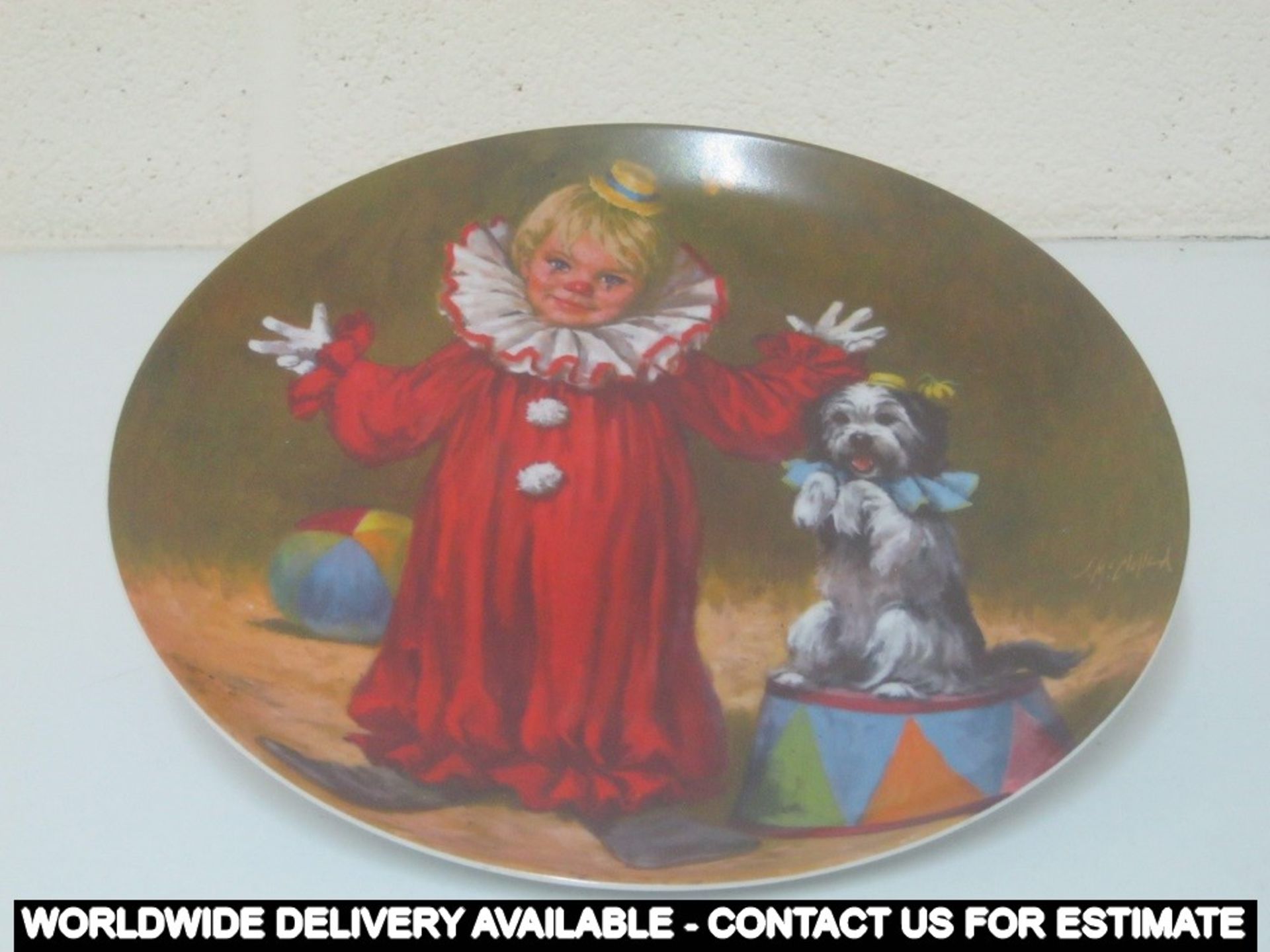 Knowles Reco 1982 McClelland "Childrens Circus" plate - Tommy the Clown