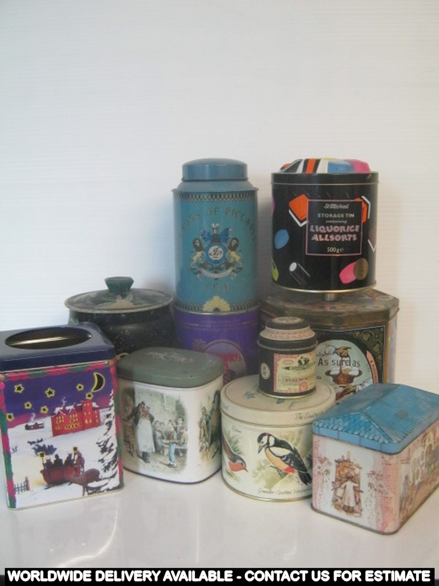 10 x assorted tins