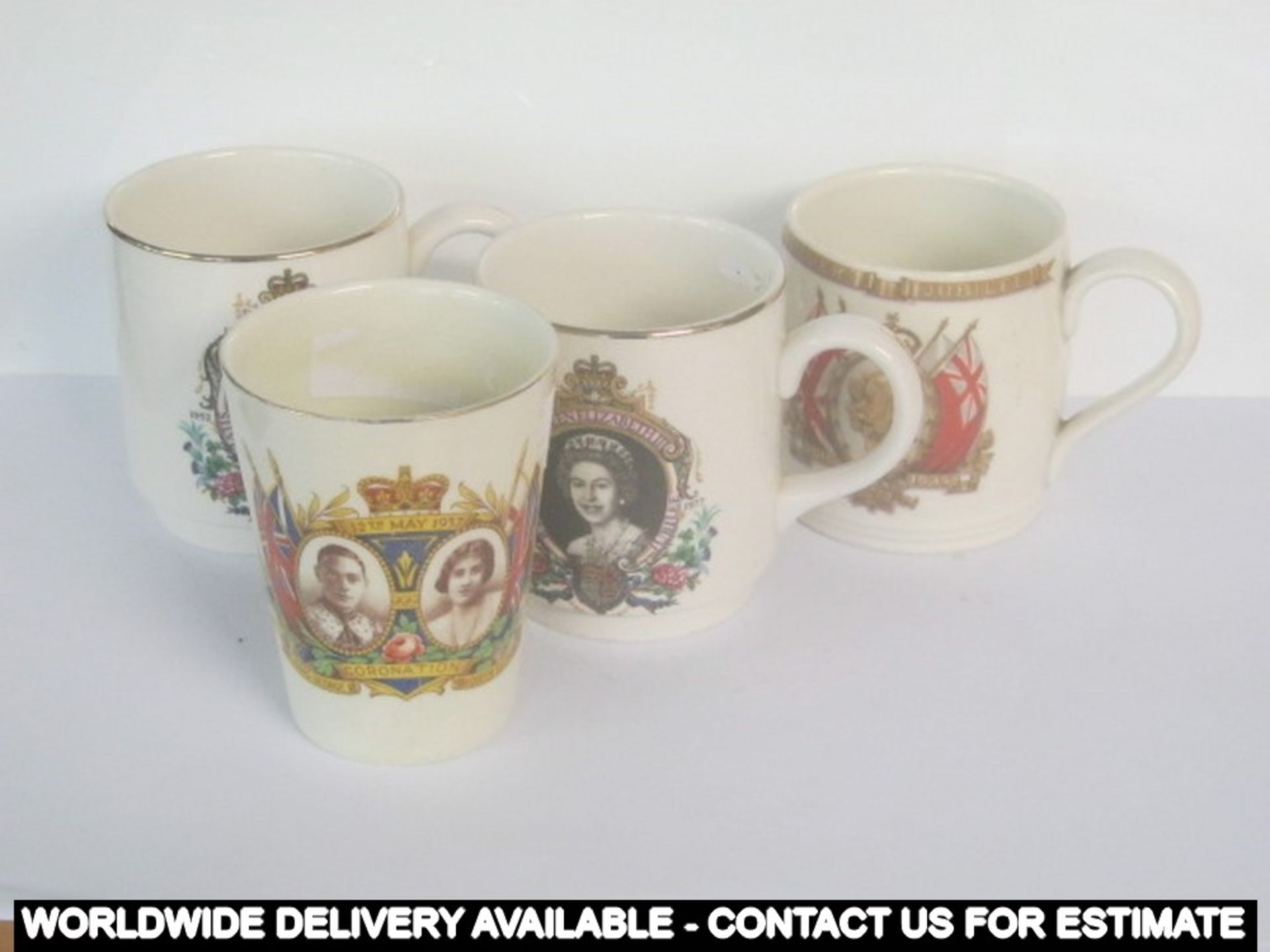 Four Commemorative mugs