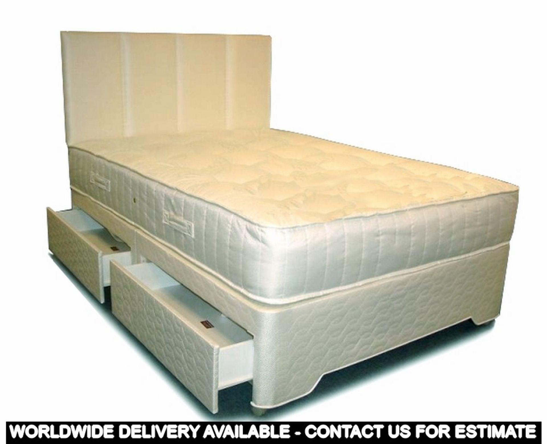 4ft6 Zoned Pocket Divan Set (sd10aaa+sdb2aX2)