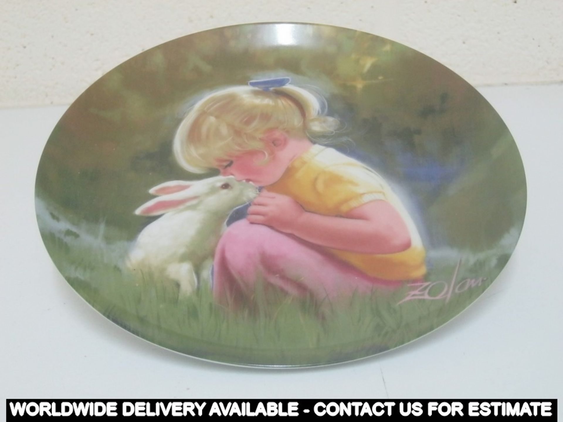 Donald Zolan "Children and Pets" - set of five plates