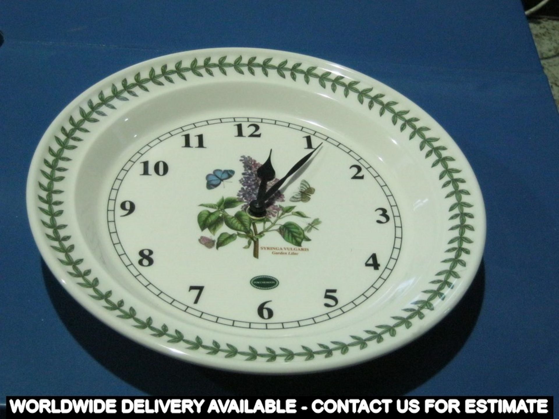 A Portmeirion clock - Botanic Garden pattern