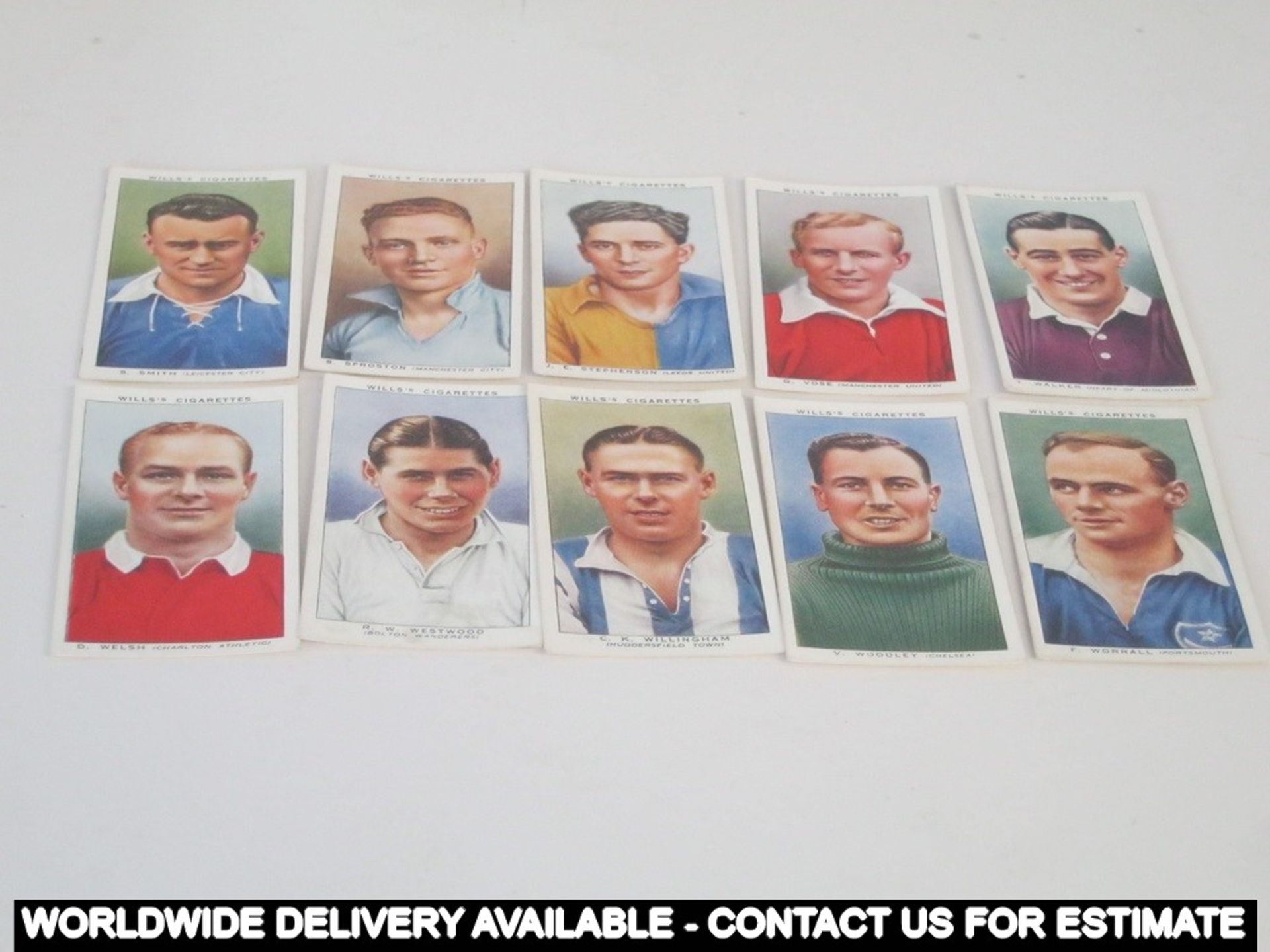 Box of 50 cigarette cards - Wild Woodbines - W D & H O Wills - Association Footballers - Image 8 of 9