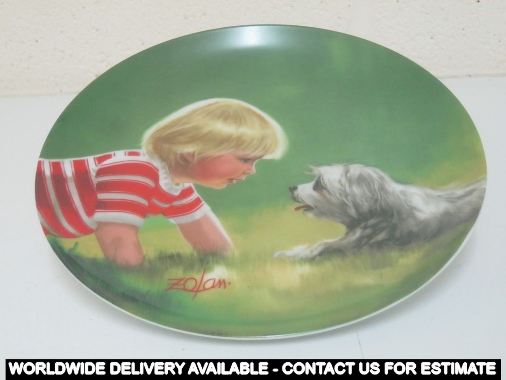 Donald Zolan "Children and Pets" - set of five plates - Image 3 of 5
