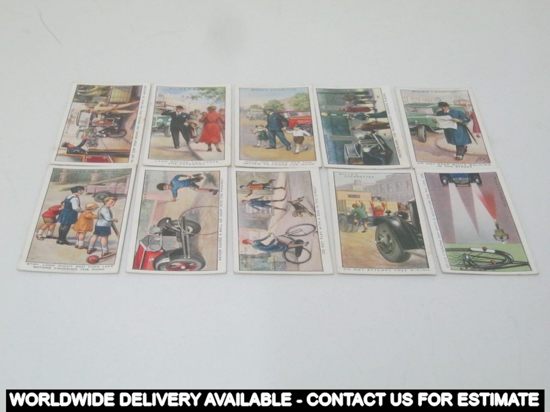 Box of 50 cigarette cards - Wild Woodbines - W D & H O Wills - Safety First - Image 8 of 9