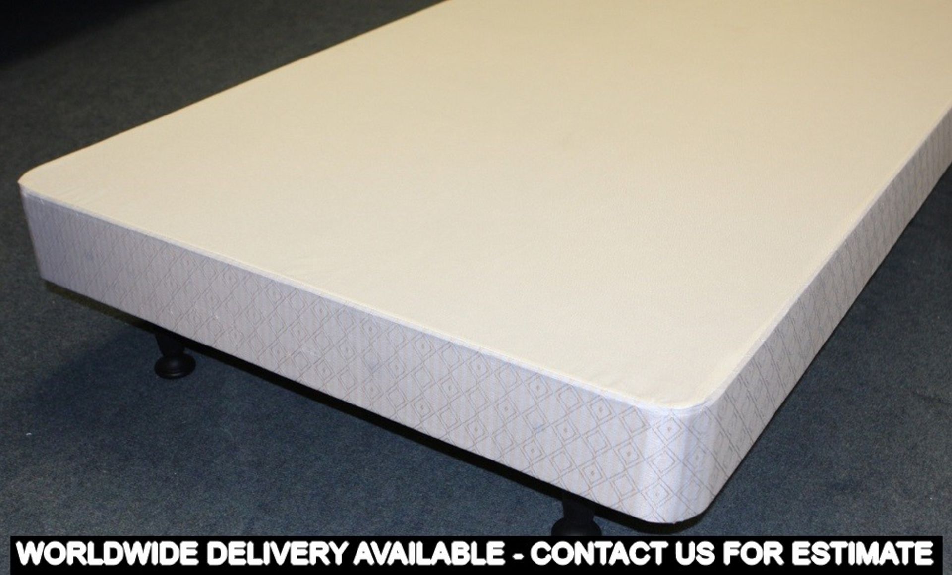 TWO of 4ft6 Divan Base With Legs (drl7aaX2)