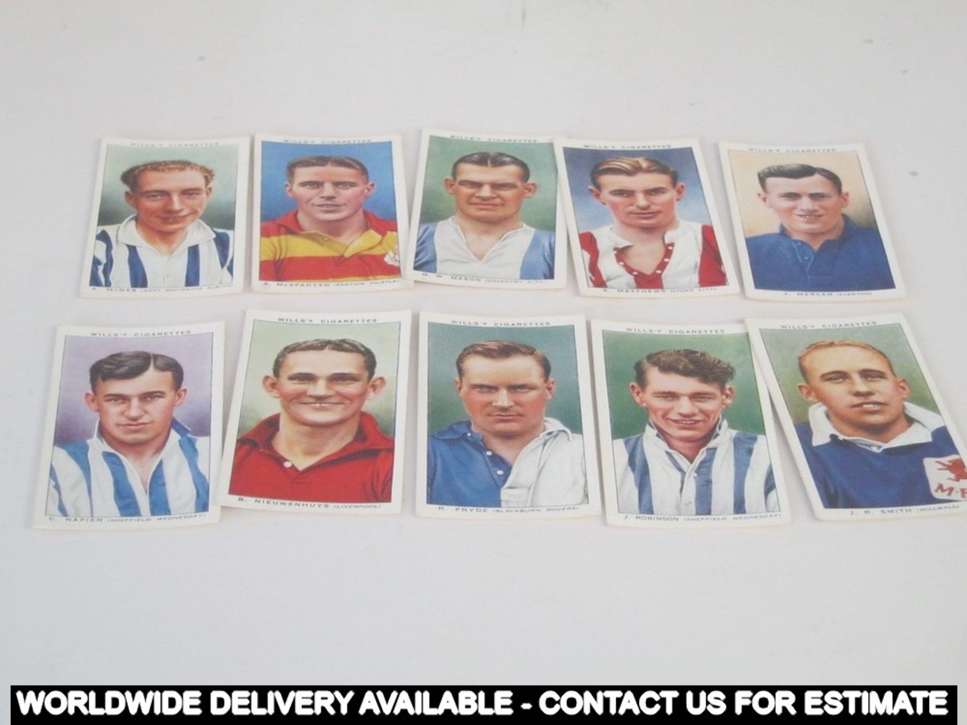 Box of 50 cigarette cards - Wild Woodbines - W D & H O Wills - Association Footballers - Image 7 of 9