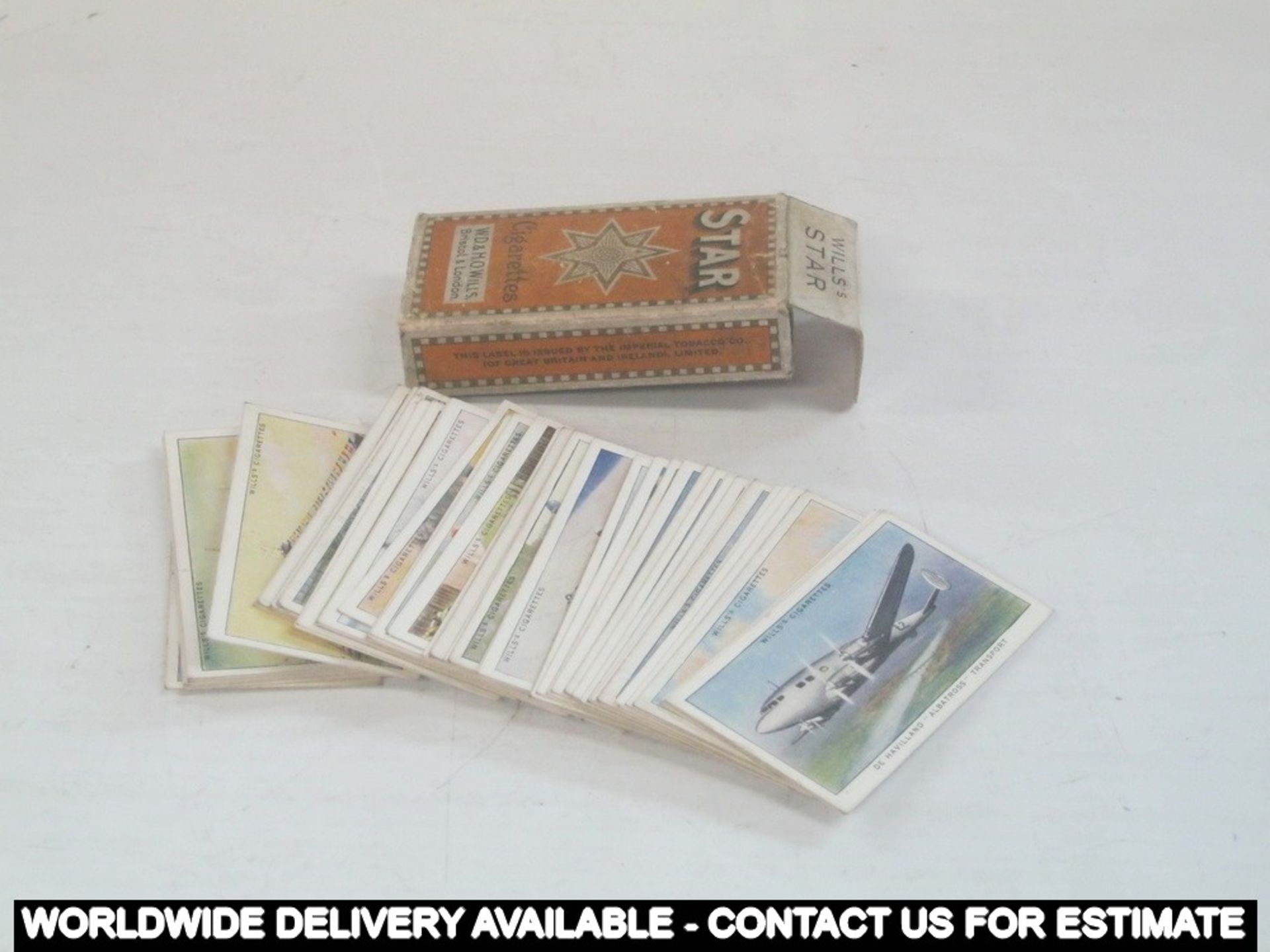 Box of 50 cigarette cards - Wills's Star - W D & H O Wills - Speed