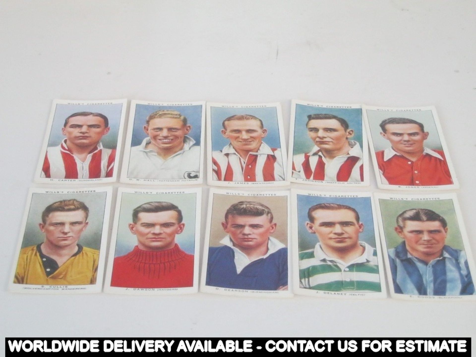 Box of 50 cigarette cards - Wild Woodbines - W D & H O Wills - Association Footballers - Image 5 of 9