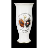 SPA ANNIVERSARY CUP  Bohemia, Brezová, Fischer & Mieg, 1916. Cup with handle of white porcelain,