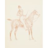 Louis Vallet (1856-1940)  RIDING PORTRAITS. 14 riding portraits. Lithography on paper, 270x190 mm (