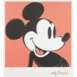 Andy Warhol (1928-1987)  MICKEY MOUSE. Serigraphy on paper, 238x238 mm, signed ‘Andy Warhol’ in