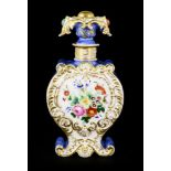 DECANTER  Bohemia, Brezová, Christian Fischer, 1846-1859. Decanter in the second rococo style,