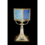 LOETZ LAMP  1900. Electronic table lamp constructed in geometrical morphology of Art Nouveau style