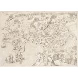 Jan Janszoon Orlers (1570-1646)  BERGEN OP ZOOM. 1620-1625 (?). Copper engraving on paper, 260x318