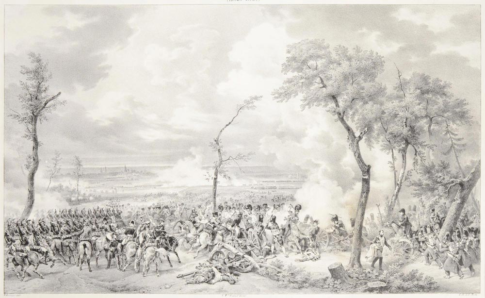 Antoine Charles Horace Vernet (1758-1835), Charles Motte (1785-1836)  BATTLE OF HANAU. 1830 (?). A