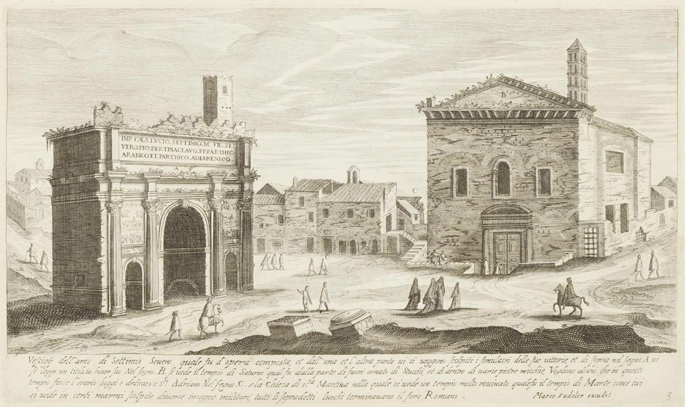 Aegidius Sadeler (1570-1629), Marco Sadeler  VESTIGI DELLE ANTICHITA DI ROMA TIVOLI POZZVOLO ET - Image 4 of 5