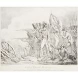 François Grenier (1793-1867)  FAMOUS BATTLES I (IMAGES FROM FRENCH REVOLUTION). Combat de Thuir et