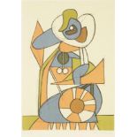 František Gross (1909-1985)  FIGURE (MACHINE). 1972. Colour lithography on paper, 242x169 mm, signed