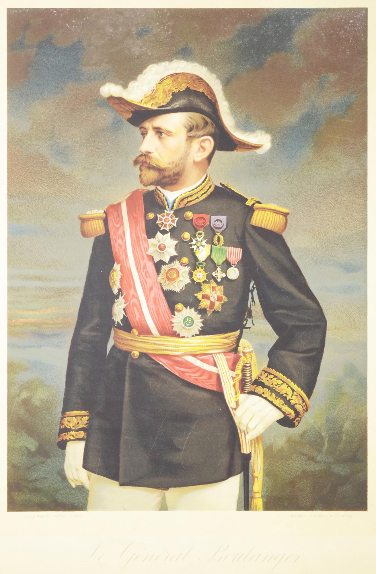 Pierre Petit (1832-1909)  GENERAL BOULANGER. Last quarter of 19th century. Le Général Boulanger. A