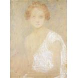 Antonín Hudecek (1872-1942)  PORTRAIT OF A GIRL. Pastel on paper, 598x452 mm (inside frame