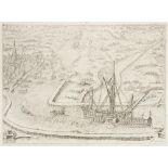 Jan Janszoon Orlers (1570-1646)  ANTWERP PORT. 1620-1625 (?). Copper engraving on paper, 232x311 mm,