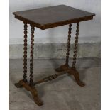 A Victorian satin birch rectangular occasional table by C. Hindley & Sons, 134 Oxford Street,