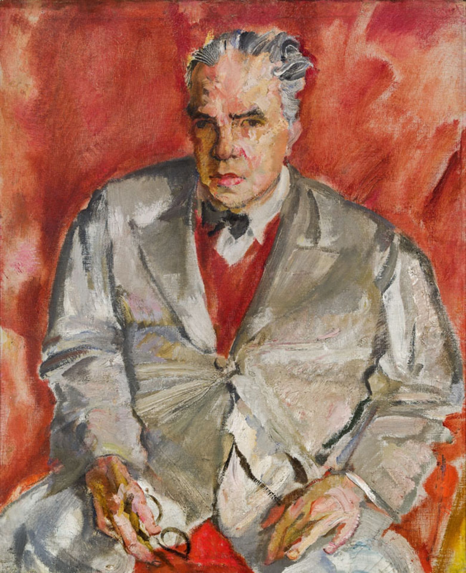 Max Oppenheimer *Portrait of Friedrich Heydenau, ca. 1932 /1949 oil on canvas; 78.5 × 64 cm

Max