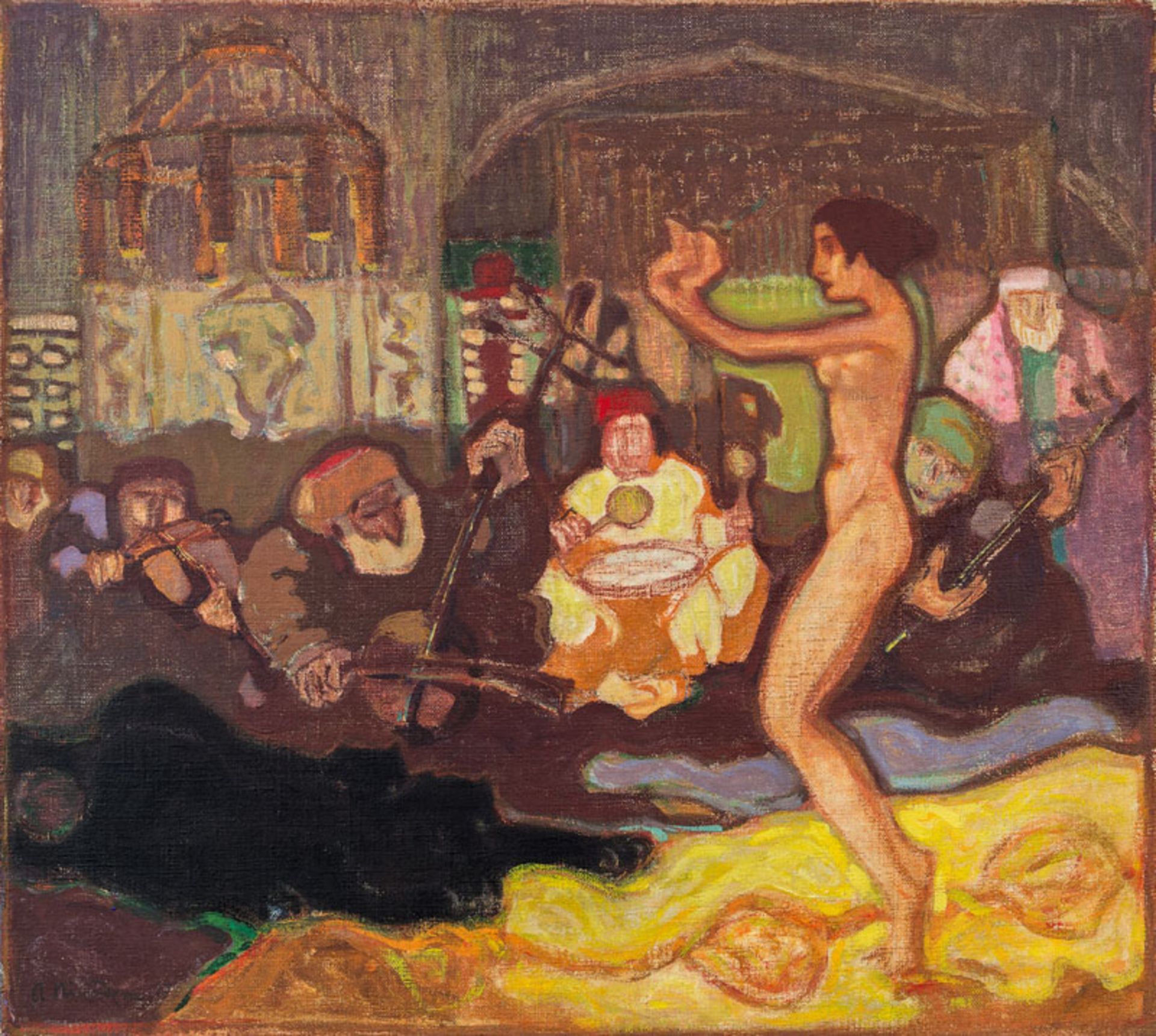 Artur NikodemBelly dance, 1917 oil on canvas; 52 × 58 cm

Artur NikodemBauchtanz, 1917 Öl auf