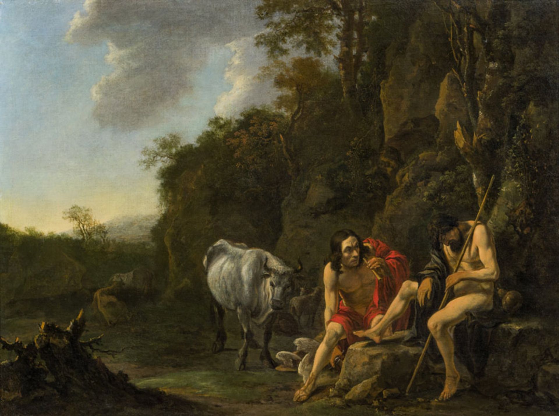 Jan BothArgus, Mercury and Io, c. 1650 oil on canvas; 66 × 88 cm

Jan BothArgus, Merkur und Io, um