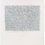 Günther Uecker *Schweigen der Schrift, 1981 lithograph on paper; unframed; sheet size: 54.5 × 53 cm;