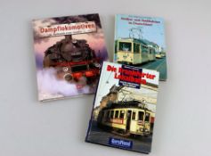 Dampflokomotiven, Straßen- und Stadtbahnen, Konvolut von 3 Büchern: Dieter Höltge/GünterH. Köhler "