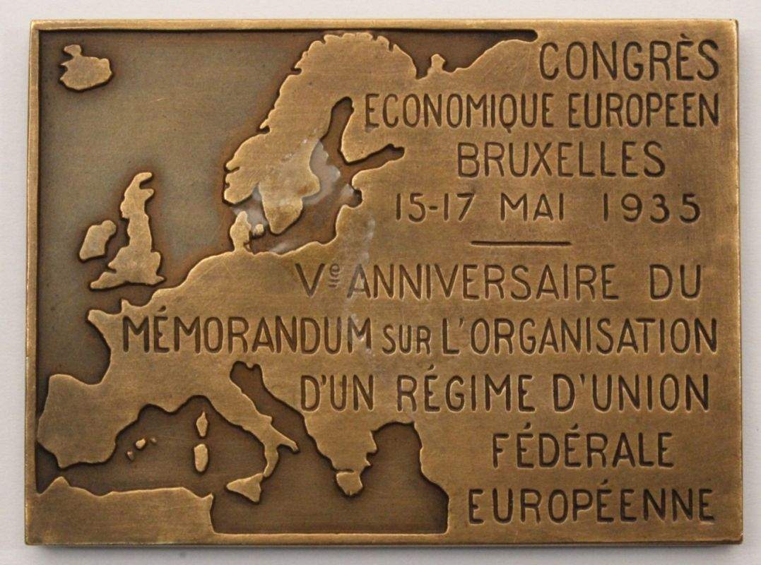 Bronze-Plakette, Jean-Bernard Descomps, Agen 1872 - 1948, rechteckige, beidseitigdekorierte Form, - Image 2 of 2