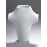 Weißporzellan-Ziervase, "Torso", Rosenthal, Studio-Linie, neuzeitlich, Entw.: Platt &Young, über