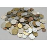 Konvolut Münzen, ca. 200 St., unterschiedliche Länder, Materialien, Formen, Größen undDekore